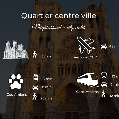 Le Jardin Secret D'Amiens Hypercentre Cathedrale, Parking Appartement Buitenkant foto